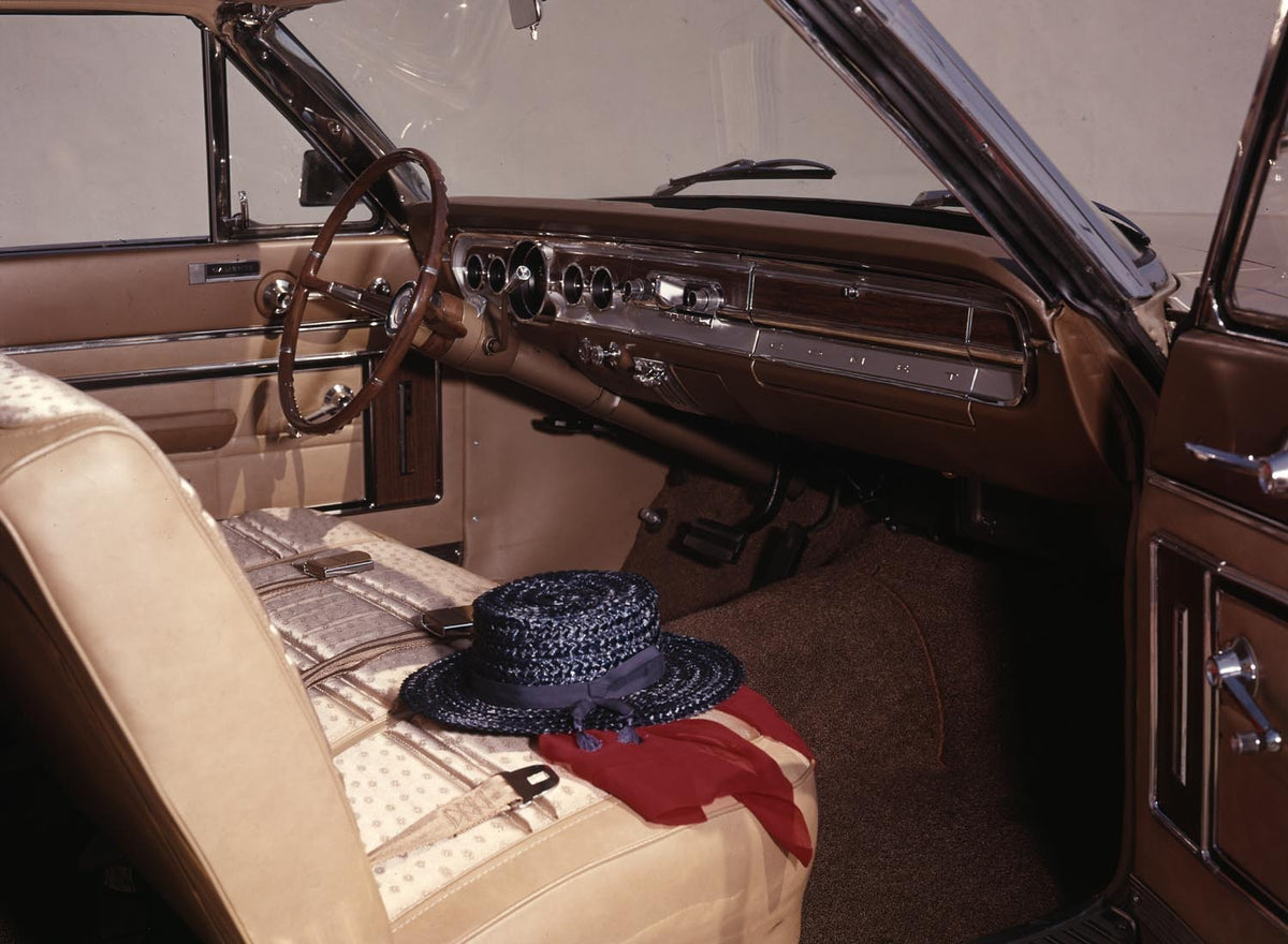 Ford Motor Company archival image documenting 1965 Mercury Comet Calente interior.