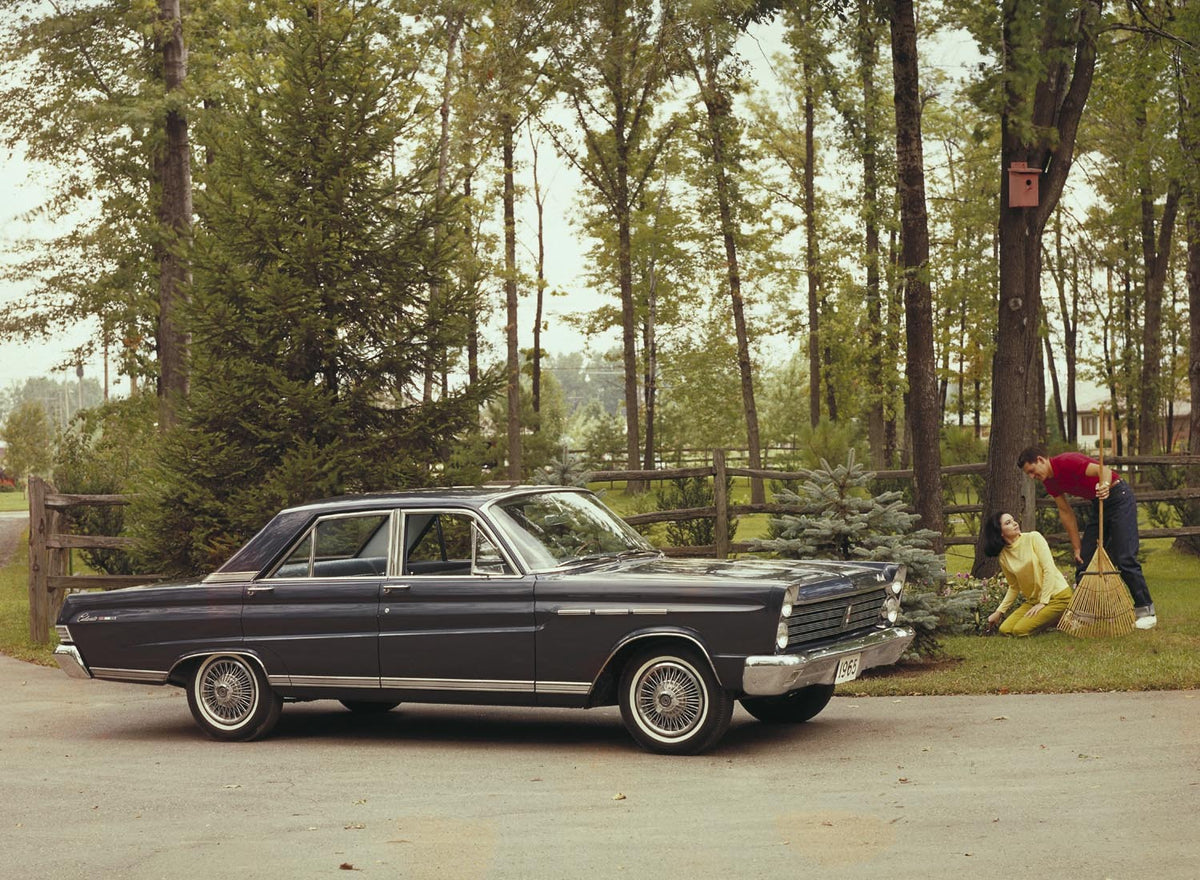 Ford Motor Company archival image documenting 1965 Mercury Comet Caliente four door.