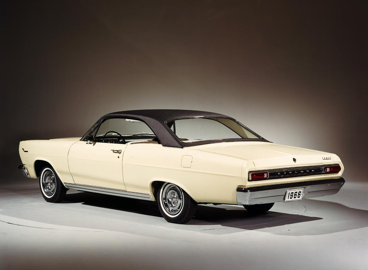 Original archival image documenting 1966 Mercury Comet Cyclone hardtop.