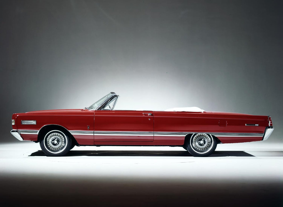 Original archival image documenting 1966 Mercury Park Lane convertible.