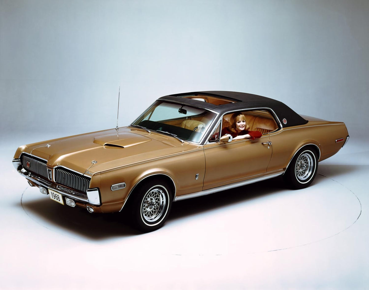 Original archival image documenting 1968 Mercury Cougar GT E prototype.