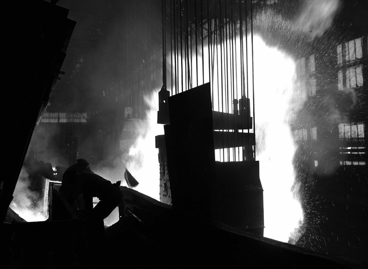 1946 Ford Rouge Open Hearth Furnace operations