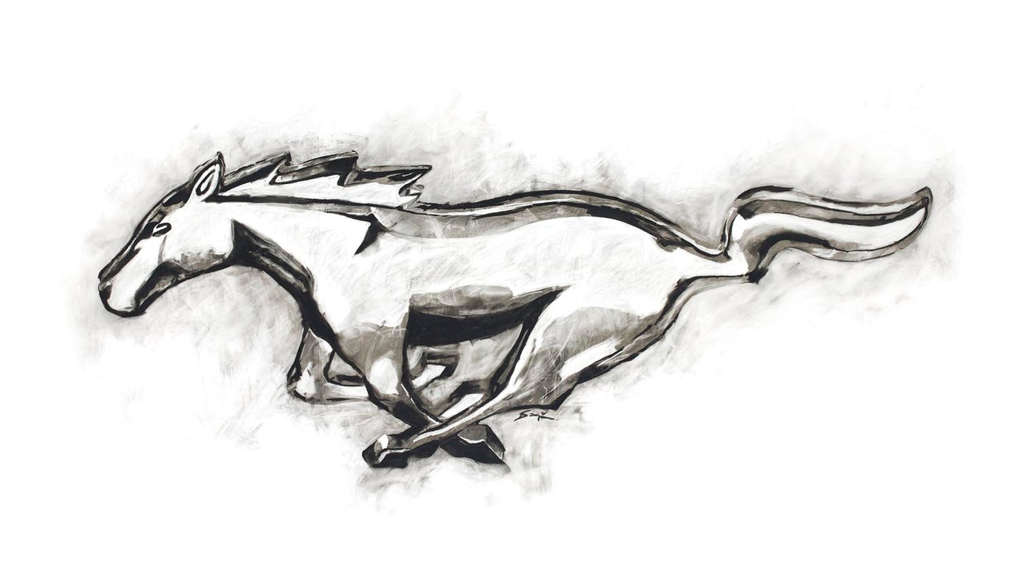 Mustang Logo Sign 0404-1479