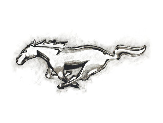 Mustang Logo Sign  0404-1479