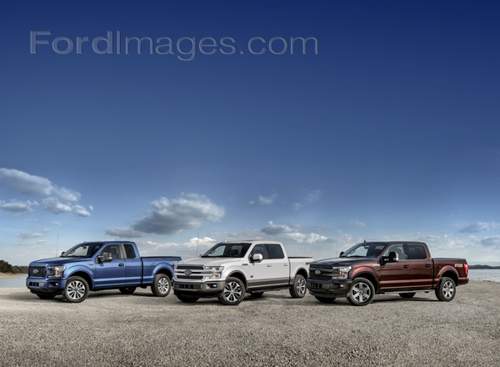 2018 Ford F-150 Red, White, and Blue Lineup