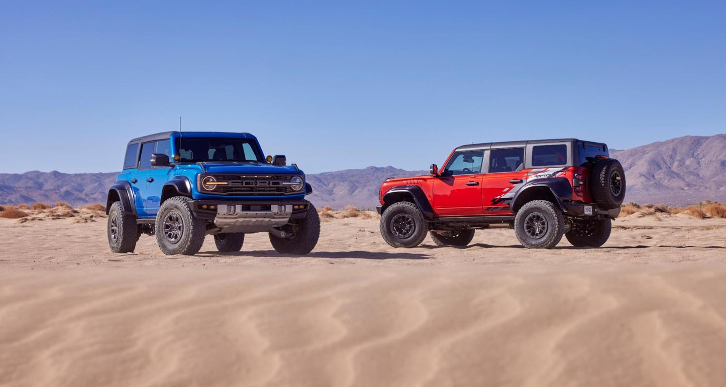 2022 Ford Bronco Raptor off road Velocity Blue 0404-7202