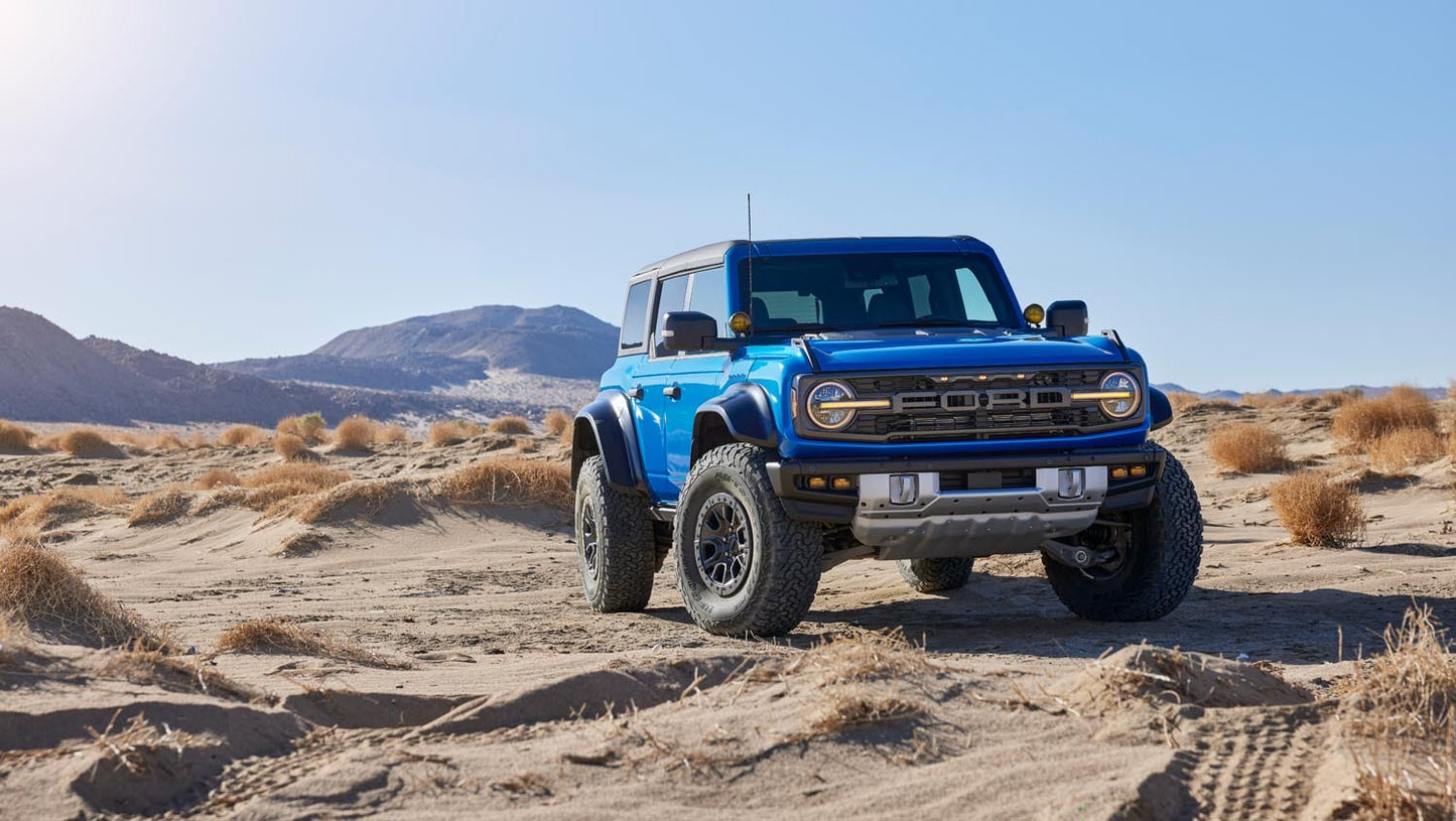 2022 Ford Bronco Raptor off road Velocity Blue 0404-7210