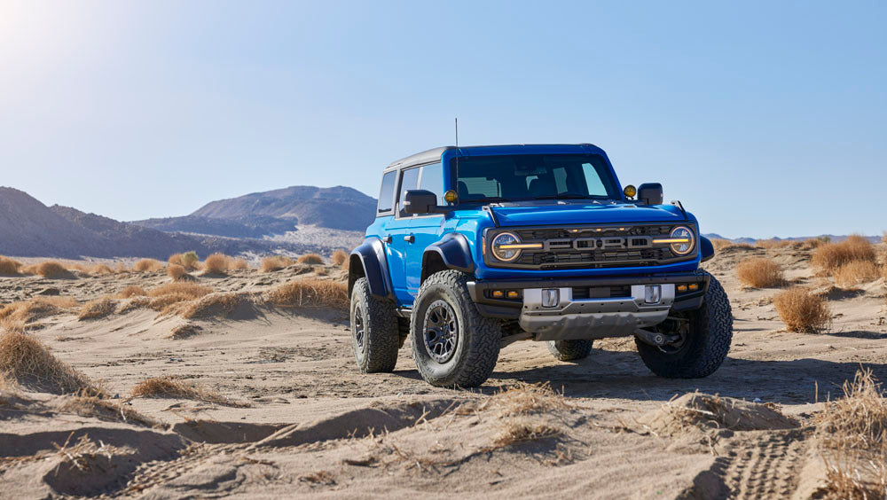 2022 Ford Bronco Raptor off road Velocity Blue 0404-7210