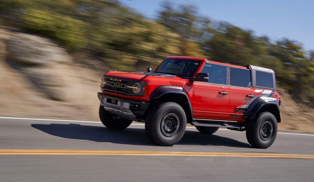 2022 Ford Bronco on road Code Orange 0404-7217