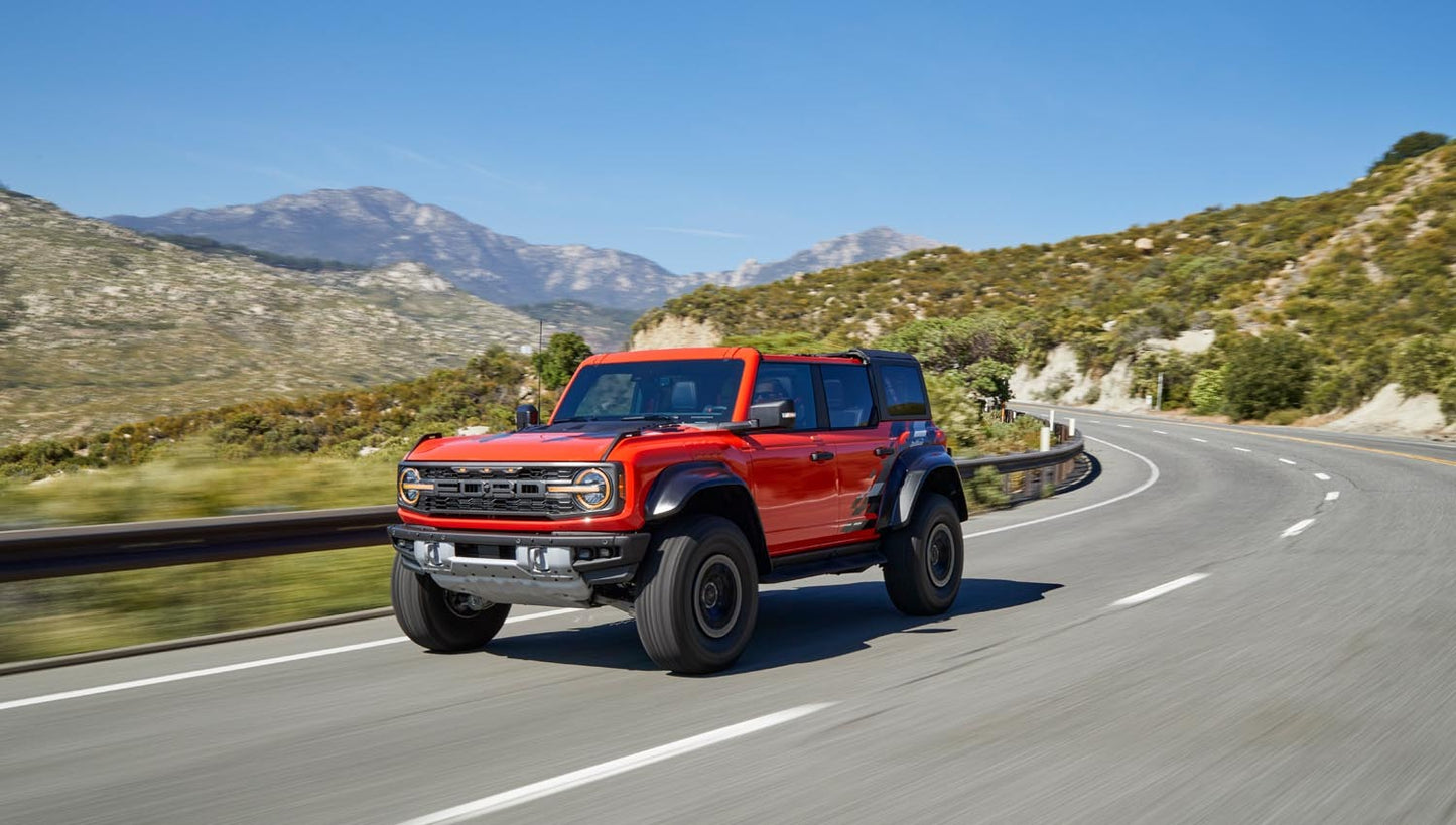 2022 Ford Bronco on road Code Orange 0404-7219