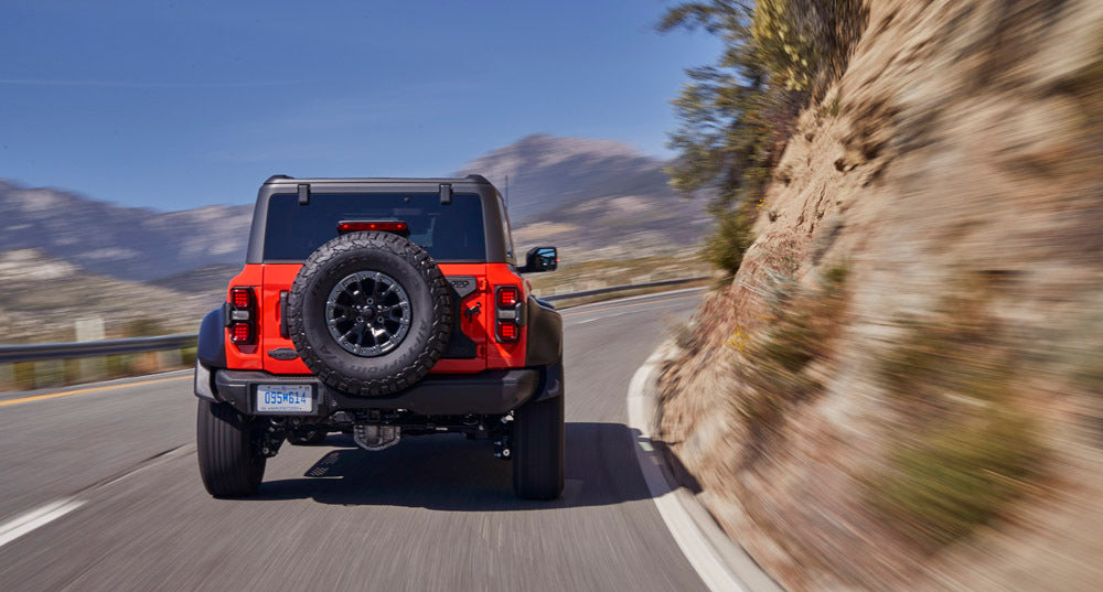 2022 Ford Bronco on road Code Orange 0404-7221