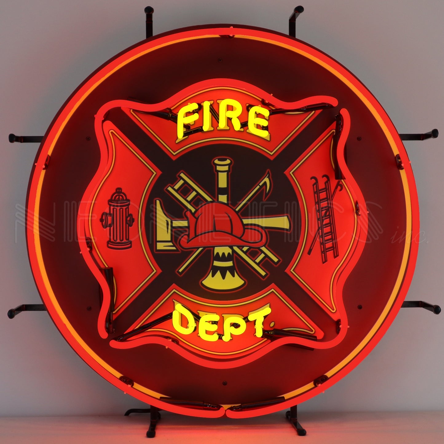 FIRE DEPARTMENT NEON SIGN 5FIRED