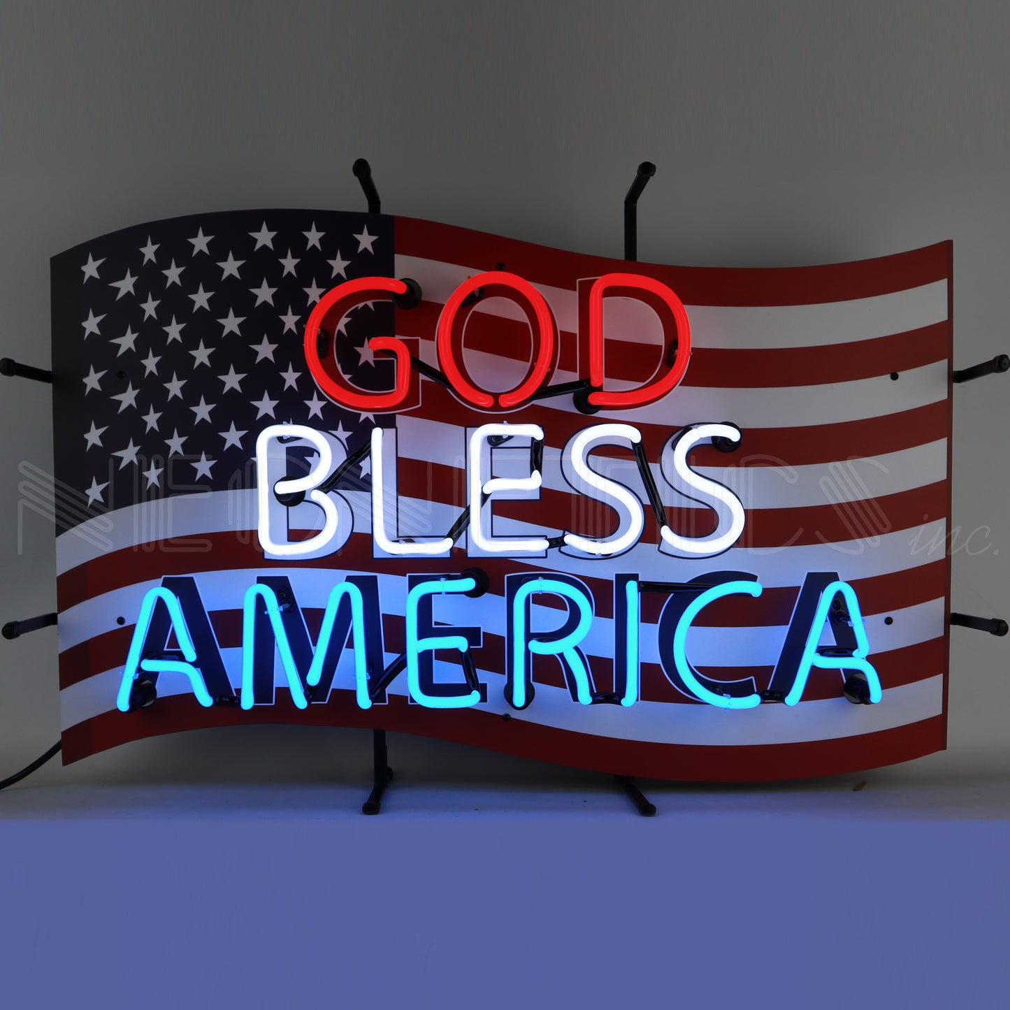 GOD BLESS AMERICA NEON SIGN 5GBUSA