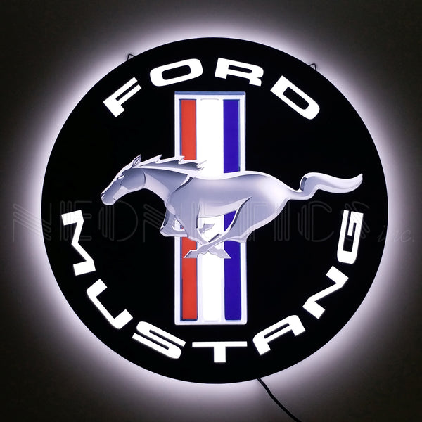SLIM LED - FORD MUSTANG SLIM LED SIGN 7LEDMS
