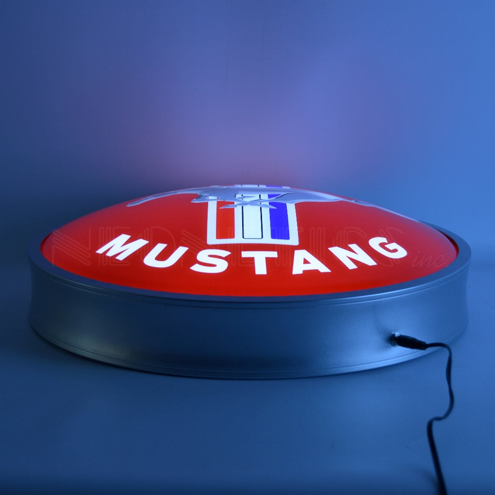 FORD MUSTANG 15 INCH BACKLIT LED LIGHTED SIGN 7MSTNG