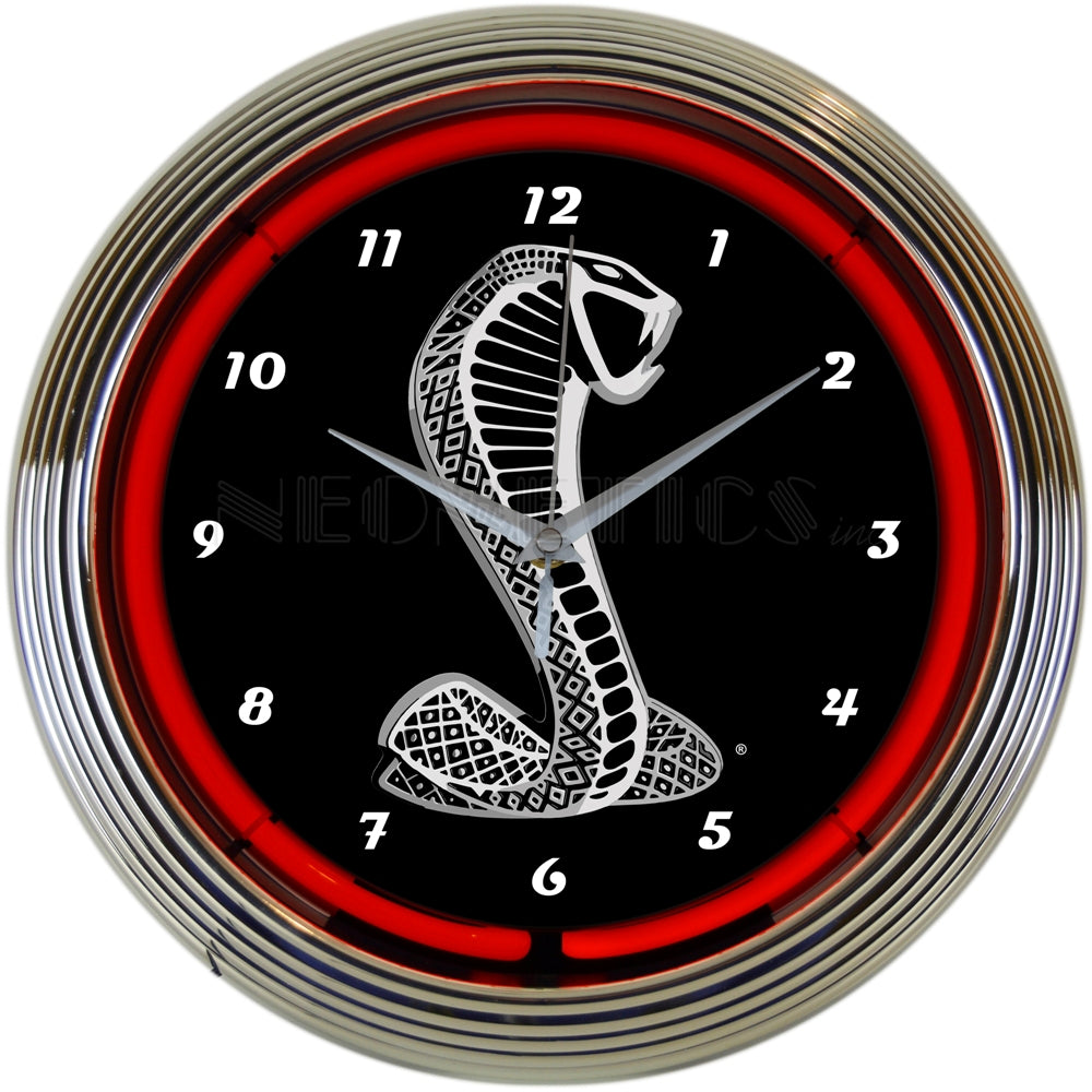 FORD SNAKE NEON CLOCK 8FRDSN