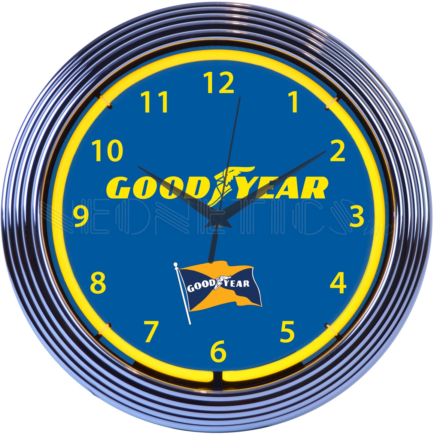 GOODYEAR TIRES NEON CLOCK 8GYYLW