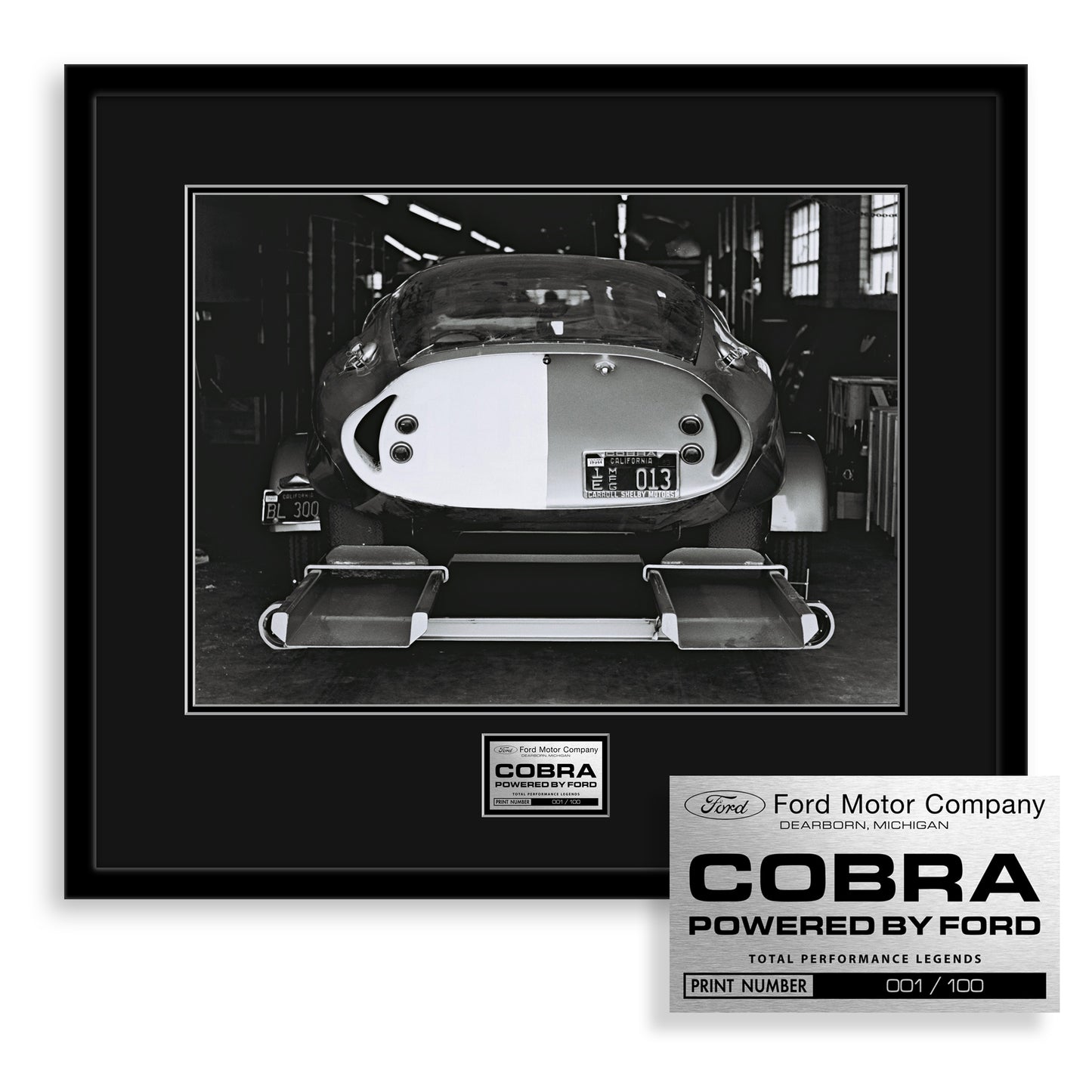 Total Performance Legend Edition - Shelby Cobra Daytona Coupe Black Dealer Plate
