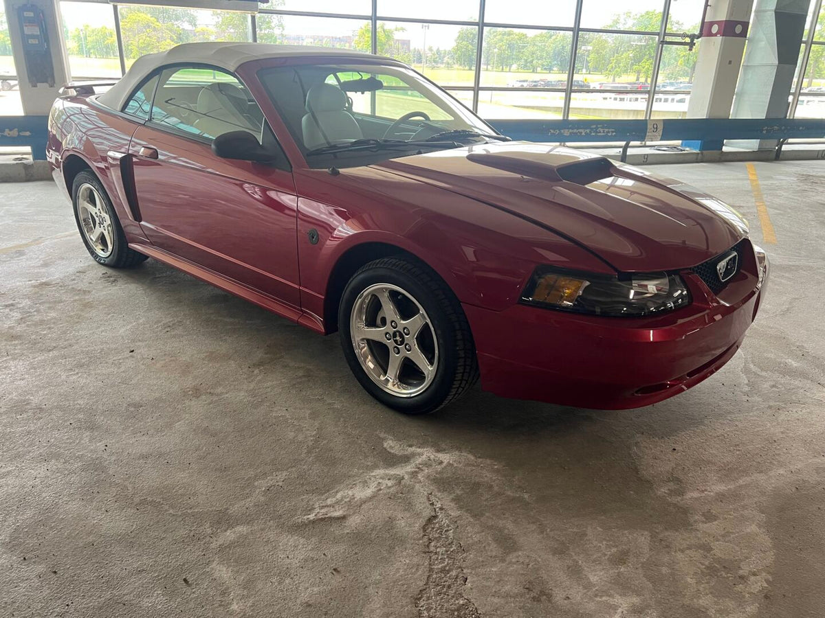 This archival image documents the 2004 Ford Mustang GT Convertible and is preserved in the Ford Heritage Vault as part of Ford Motor Company's historic photographic archive. Free for personal, non-commercial use. Ford Heritage Vault reference AR-2...
