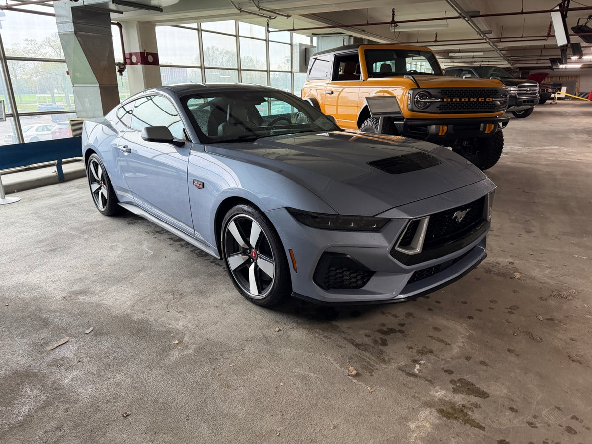 This archival image documents the 2025 Ford Mustang GT 60th Anniversary and is preserved in the Ford Heritage Vault as part of Ford Motor Company's historic photographic archive. Free for personal, non-commercial use. Ford Heritage Vault reference...