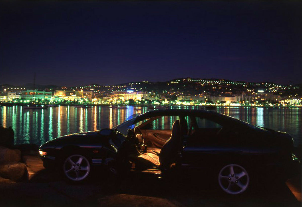 This archival image documents the 1994 Ford Probe Mark II at night with skyline in background in Nice, France and is preserved in the Ford Heritage Vault as part of Ford Motor Company's historic photographic archive. Free for personal, non-commerc...