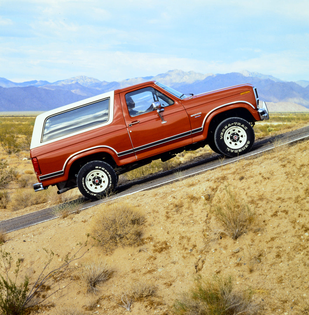 This archival image documents the 1984 Ford Bronco XLT and is preserved in the Ford Heritage Vault as part of Ford Motor Company's historic photographic archive. Free for personal, non-commercial use. Ford Heritage Vault reference AR-2001-86-10218...