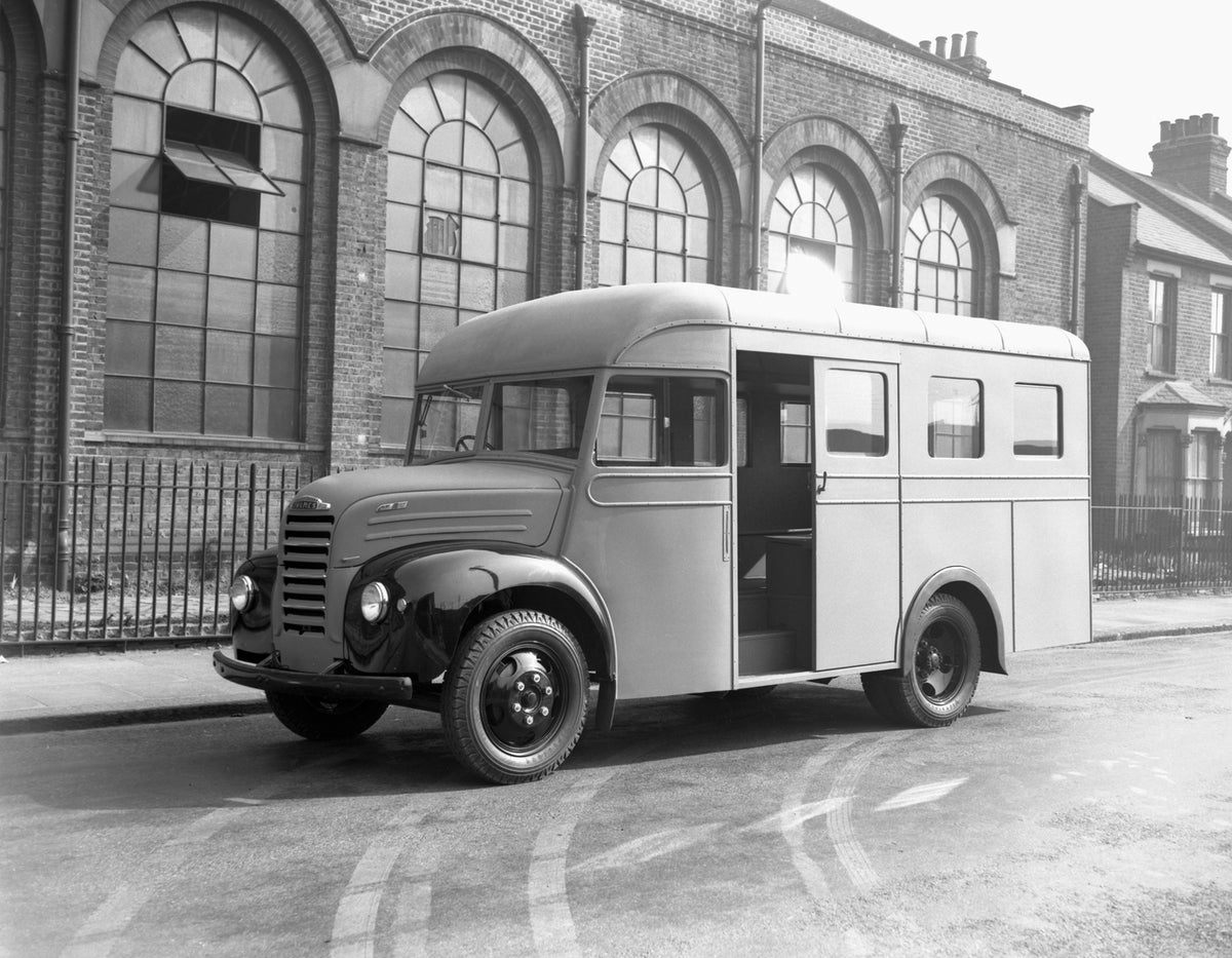 This archival image documents the 1953 FordsonThames 3ton 128in coach at Sully Blackford and is preserved in the Ford Heritage Vault as part of Ford Motor Company's historic photographic archive. Free for personal, non-commercial use. Ford Heritag...