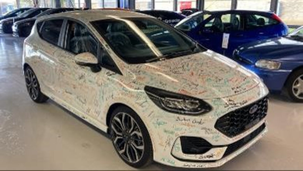 This archival image documents the 2023 Ford Fiesta 1.25 ST and is preserved in the Ford Heritage Vault as part of Ford Motor Company's historic photographic archive. Free for personal, non-commercial use. Ford Heritage Vault reference AR-2024-9.4.53.