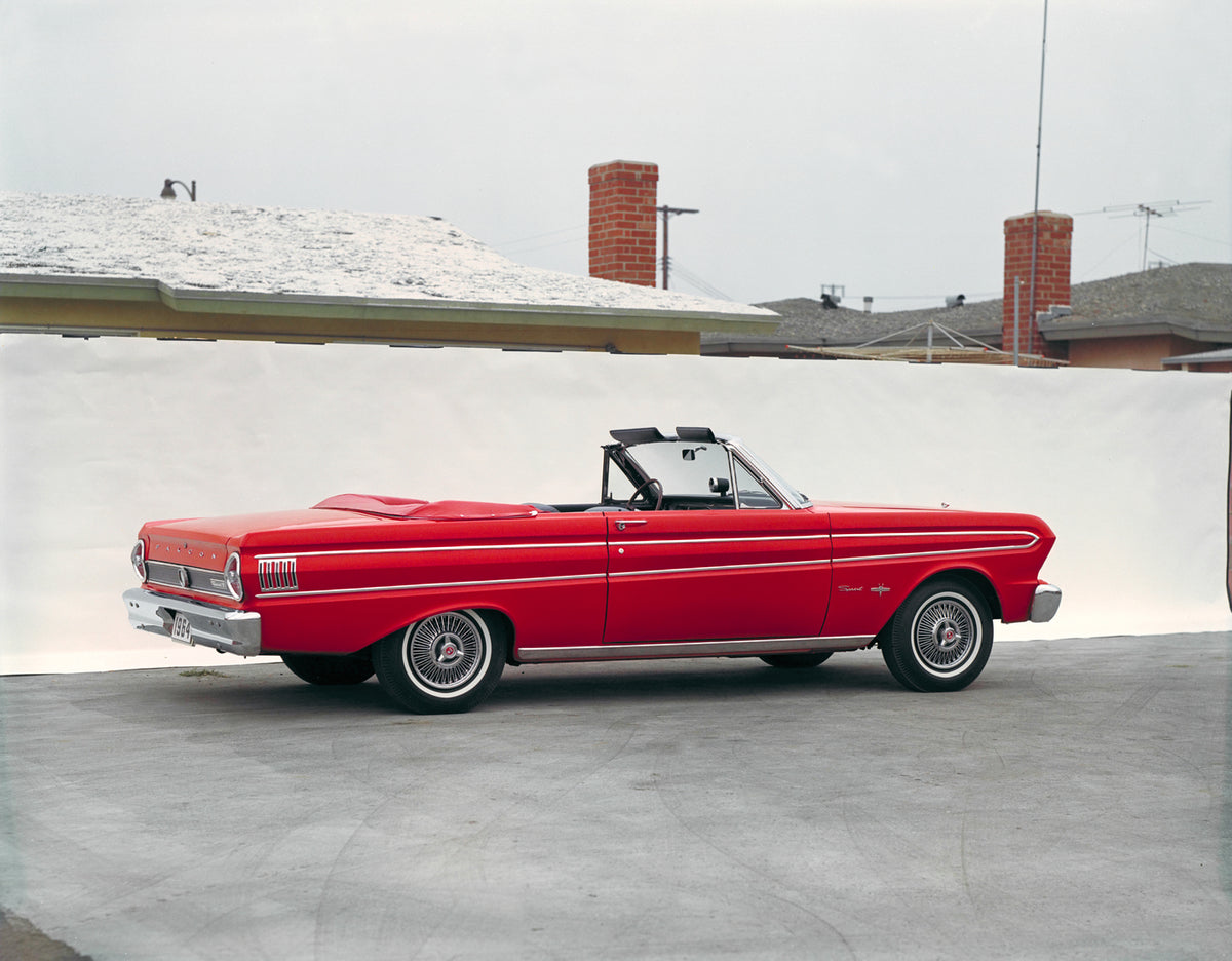 This archival image documents the 1964 Ford Falcon Sprint convertible and is preserved in the Ford Heritage Vault as part of Ford Motor Company's historic photographic archive. Free for personal, non-commercial use. Ford Heritage Vault reference A...