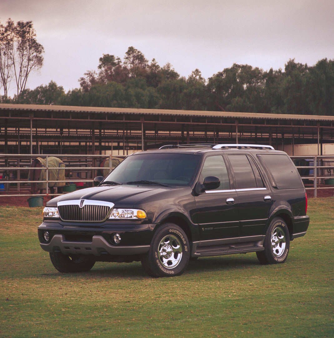 This archival image documents the 2002 Lincoln Navigator and is preserved in the Ford Heritage Vault as part of Ford Motor Company's historic photographic archive. Free for personal, non-commercial use. Ford Heritage Vault reference AR-2008-8.1.1....