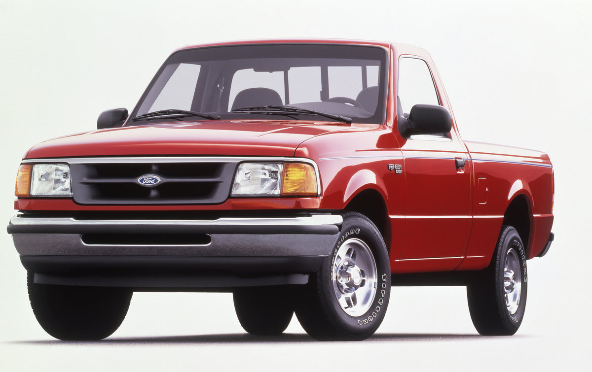 This archival image documents the 1997 Ford Ranger XLT and is preserved in the Ford Heritage Vault as part of Ford Motor Company's historic photographic archive. Free for personal, non-commercial use. Ford Heritage Vault reference AR-2008-8.1.2.7435.