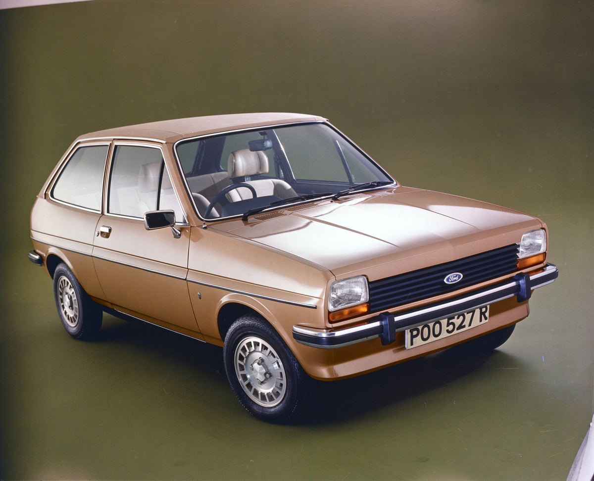 This archival image documents the 1976 Ford Fiesta Mark I L in studio and is preserved in the Ford Heritage Vault as part of Ford Motor Company's historic photographic archive. Free for personal, non-commercial use. Ford Heritage Vault reference A...