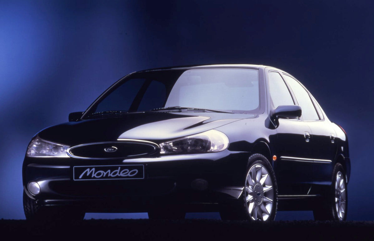 This archival image documents the 1997 Ford Mondeo Mark I in studio and is preserved in the Ford Heritage Vault as part of Ford Motor Company's historic photographic archive. Free for personal, non-commercial use. Ford Heritage Vault reference AR-...