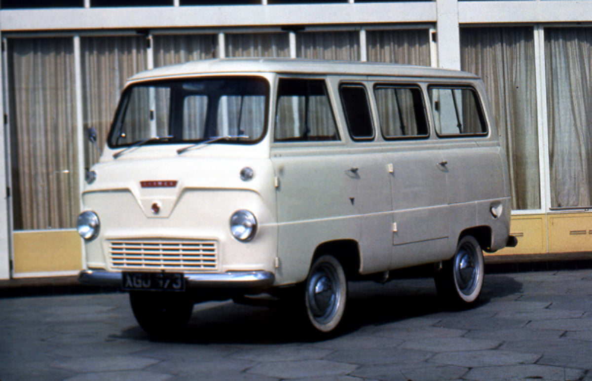 This archival image documents the 1964 Ford Thames Mark I 15 Counterweight Van 400 E in front of windows and is preserved in the Ford Heritage Vault as part of Ford Motor Company's historic photographic archive. Free for personal, non-commercial u...