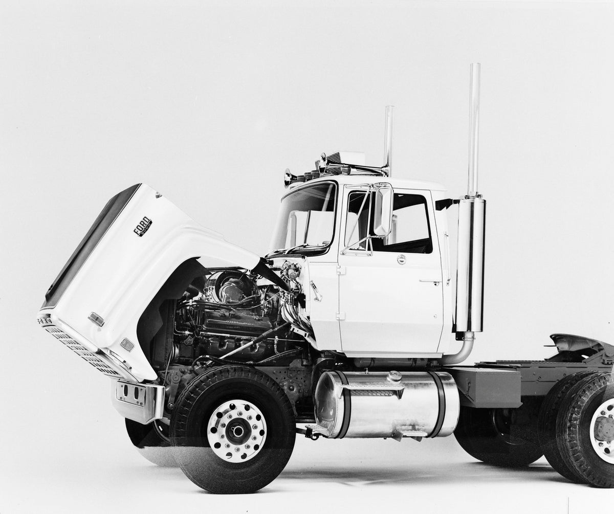 This archival image documents the 1976 Ford LTL-9000 truck and is preserved in the Ford Heritage Vault as part of Ford Motor Company's historic photographic archive. Free for personal, non-commercial use. Ford Heritage Vault reference AR-2001-77-1...