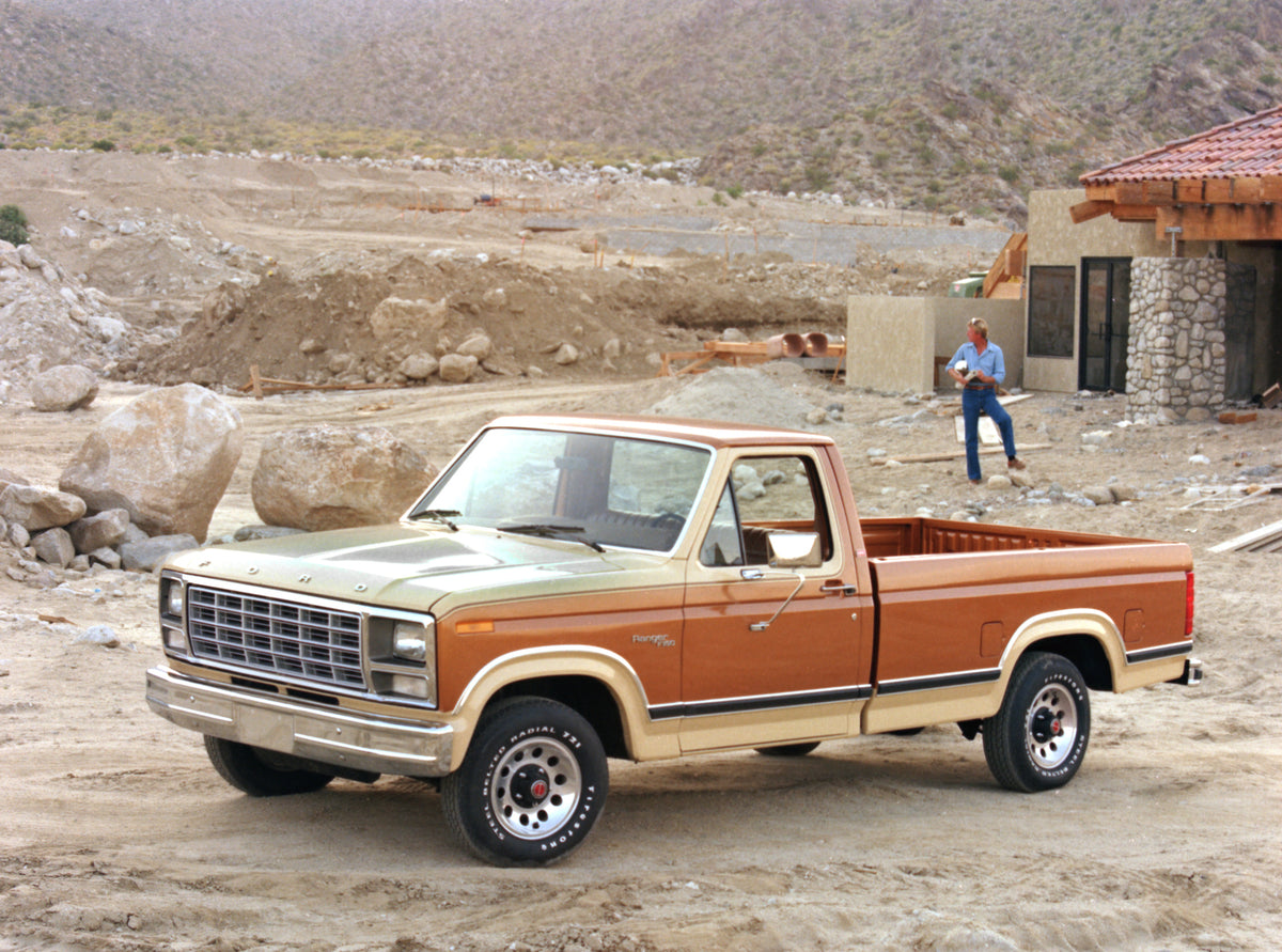 This archival image documents the 1981 Ford F-150 Ranger pickup truck and is preserved in the Ford Heritage Vault as part of Ford Motor Company's historic photographic archive. Free for personal, non-commercial use. Ford Heritage Vault reference A...
