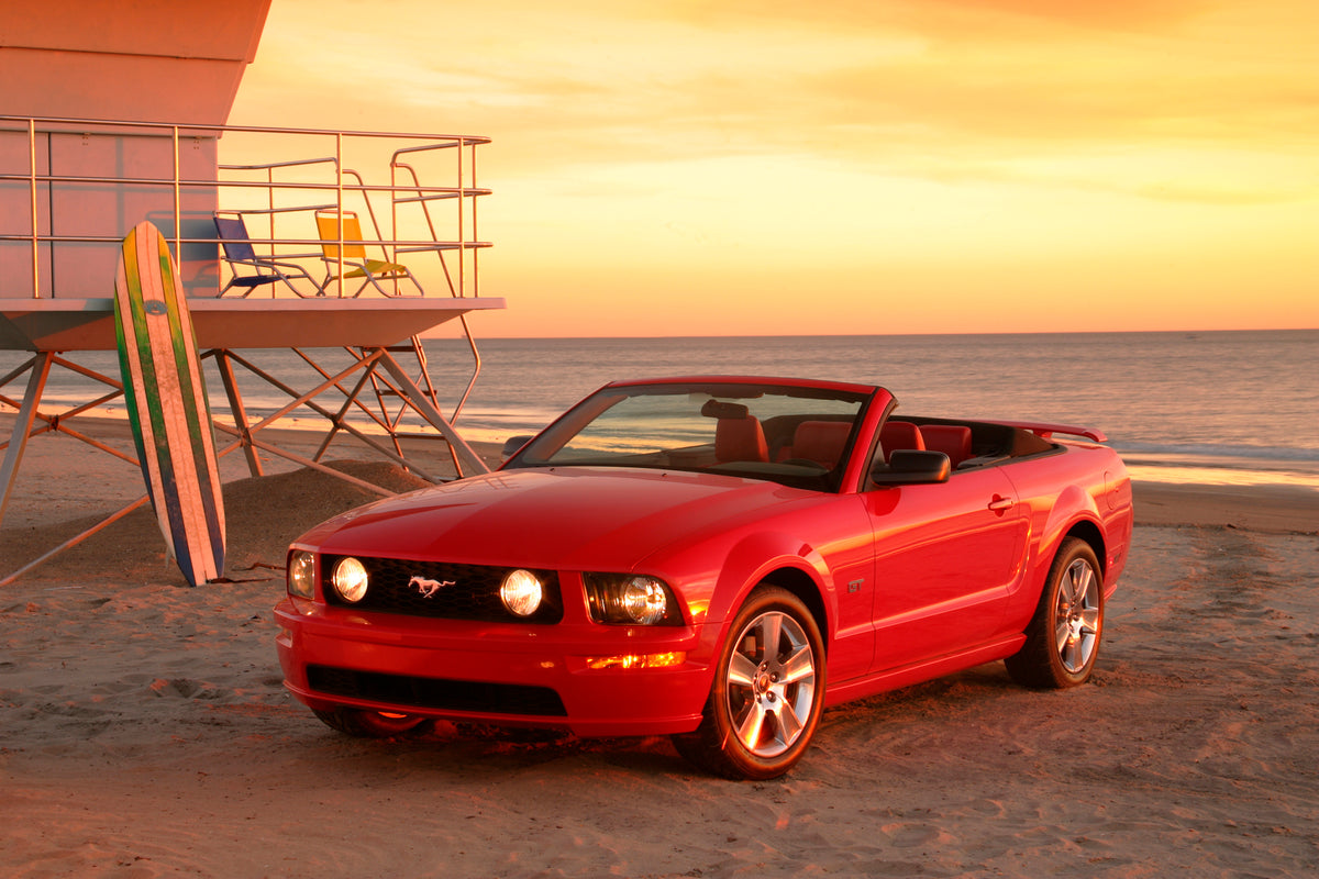 This archival image documents the 2005 Ford Mustang GT convertible and is preserved in the Ford Heritage Vault as part of Ford Motor Company's historic photographic archive. Free for personal, non-commercial use. Ford Heritage Vault reference AR-2...