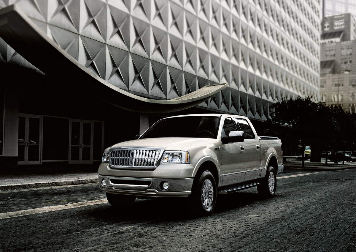 This archival image documents the 2007 Lincoln Mark LT and is preserved in the Ford Heritage Vault as part of Ford Motor Company's historic photographic archive. Free for personal, non-commercial use. Ford Heritage Vault reference AR-2008-8.1.1.1389.
