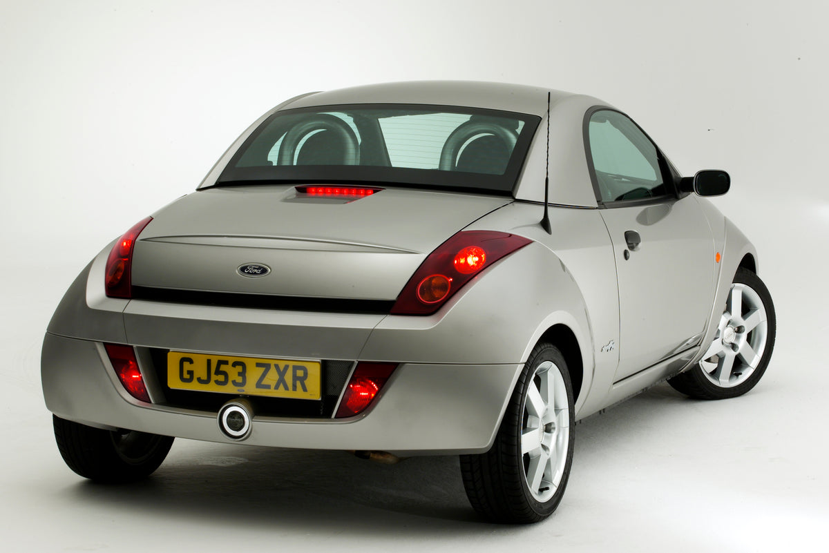 This archival image documents the 2003 Ford Ka Hard Top Mark I rear view in studio and is preserved in the Ford Heritage Vault as part of Ford Motor Company's historic photographic archive. Free for personal, non-commercial use. Ford Heritage Vaul...