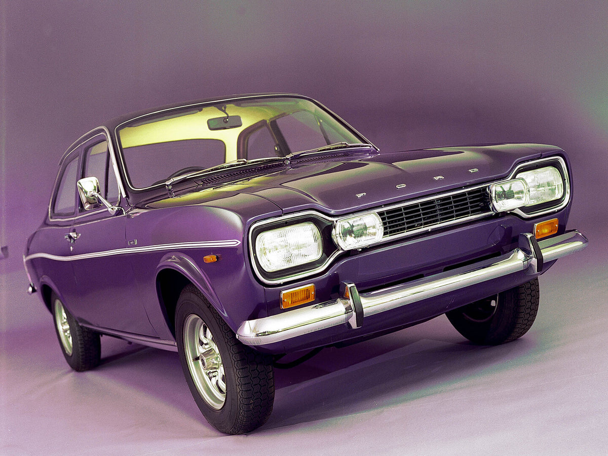 This archival image documents the 1973 Ford Escort 1300E front view in studio 1973-96 and is preserved in the Ford Heritage Vault as part of Ford Motor Company's historic photographic archive. Free for personal, non-commercial use. Ford Heritage V...