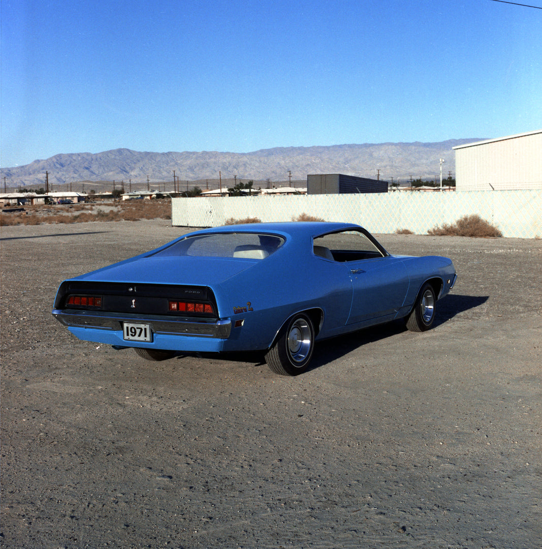 This archival image documents the 1971 Ford Torino Cobra and is preserved in the Ford Heritage Vault as part of Ford Motor Company's historic photographic archive. Free for personal, non-commercial use. Ford Heritage Vault reference AR-2008-8.1.2....