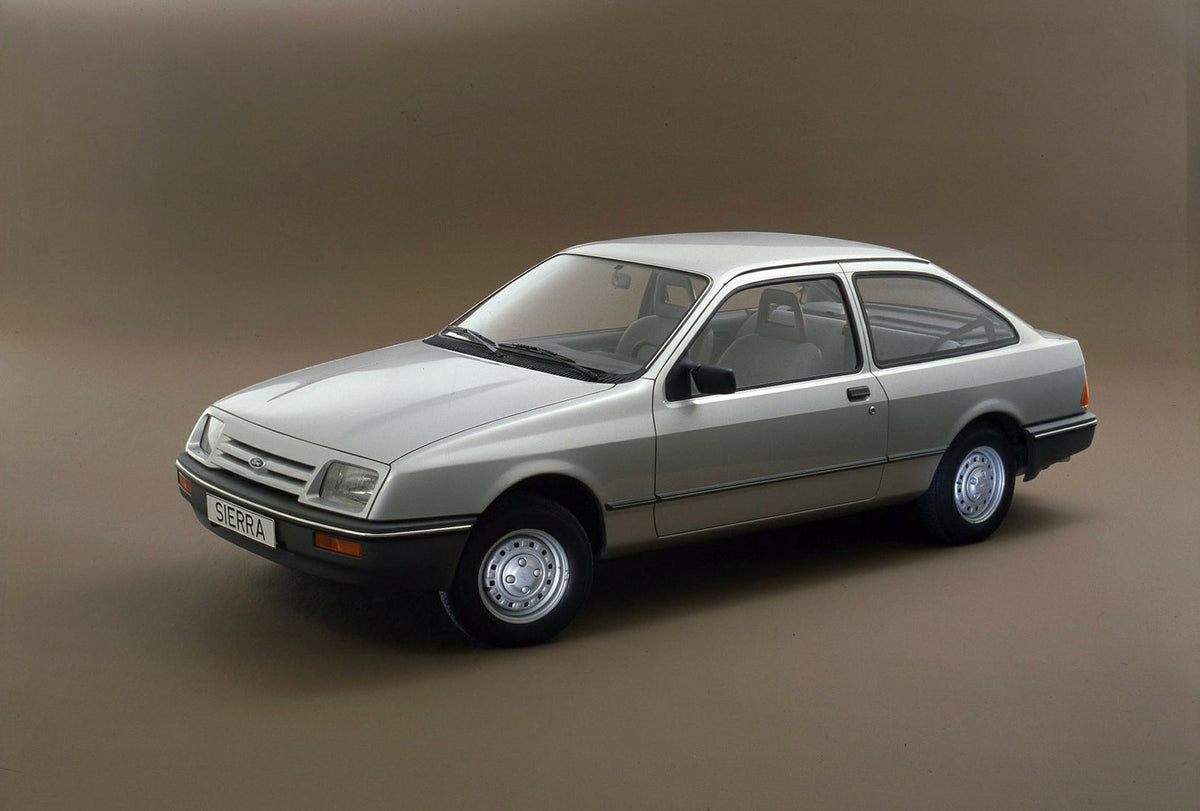 This archival image documents the 1983 Ford Sierra Mark I 2 Door Base 1.6 LHD in studio and is preserved in the Ford Heritage Vault as part of Ford Motor Company's historic photographic archive. Free for personal, non-commercial use. Ford Heritage...