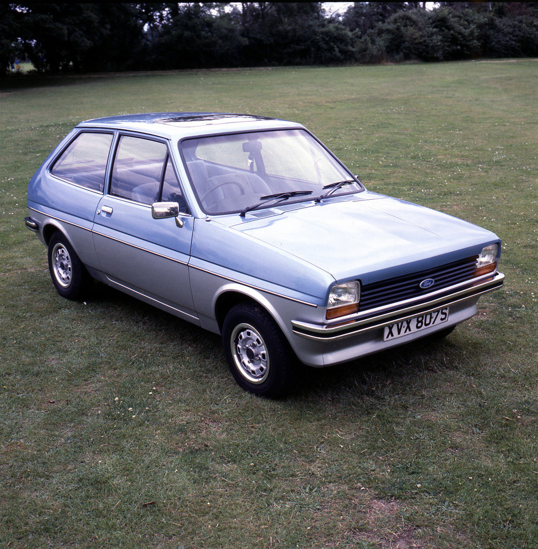 This archival image documents the 1978 Ford Fiesta Mark I 2 Tone 1.1 L in scenic field and is preserved in the Ford Heritage Vault as part of Ford Motor Company's historic photographic archive. Free for personal, non-commercial use. Ford Heritage ...