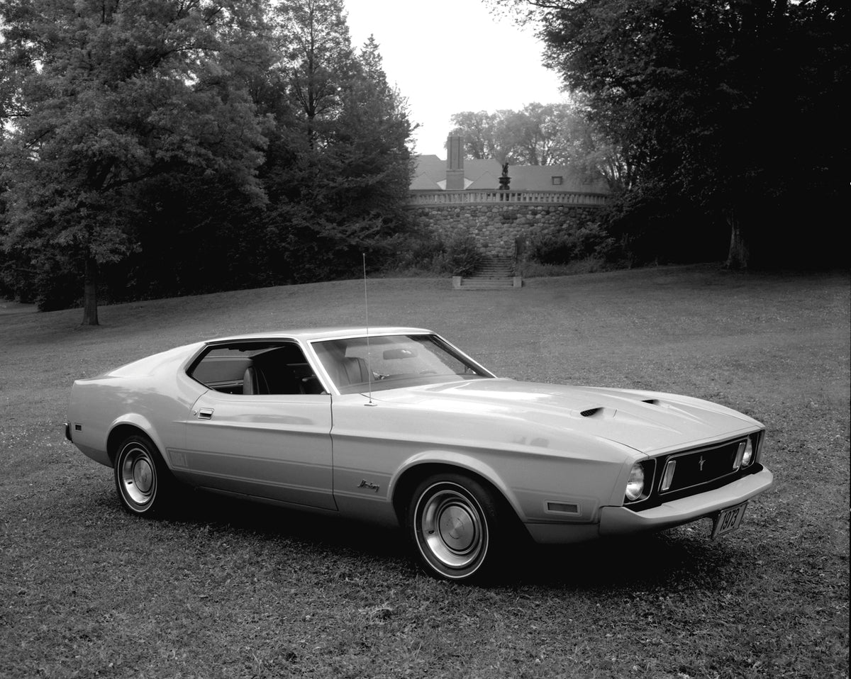This archival image documents the 1973 Ford Mustang and is preserved in the Ford Heritage Vault as part of Ford Motor Company's historic photographic archive. Free for personal, non-commercial use. Ford Heritage Vault reference AR-2008-8.1.4.3334.
