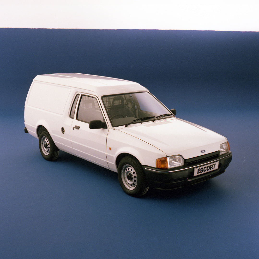 This archival image documents the 1988 Ford Escort Mark IV 6/8 Counterweight Van 1.8 D in studio and is preserved in the Ford Heritage Vault as part of Ford Motor Company's historic photographic archive. Free for personal, non-commercial use. Ford...