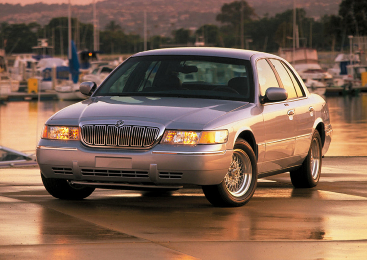 This archival image documents the 1999 Mercury Grand Marquis In Marina and is preserved in the Ford Heritage Vault as part of Ford Motor Company's historic photographic archive. Free for personal, non-commercial use. Ford Heritage Vault reference ...