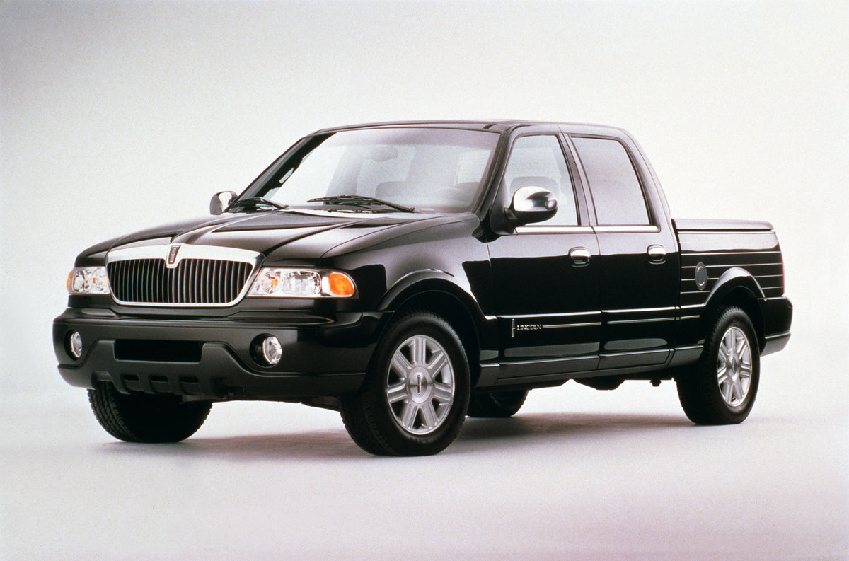 This archival image documents the 2002 Lincoln Blackwood and is preserved in the Ford Heritage Vault as part of Ford Motor Company's historic photographic archive. Free for personal, non-commercial use. Ford Heritage Vault reference AR-2008-8.1.1....