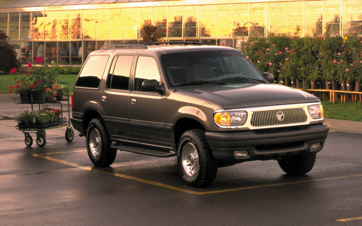 This archival image documents the 1999 Mercury Mountaineer Garden Center and is preserved in the Ford Heritage Vault as part of Ford Motor Company's historic photographic archive. Free for personal, non-commercial use. Ford Heritage Vault referenc...