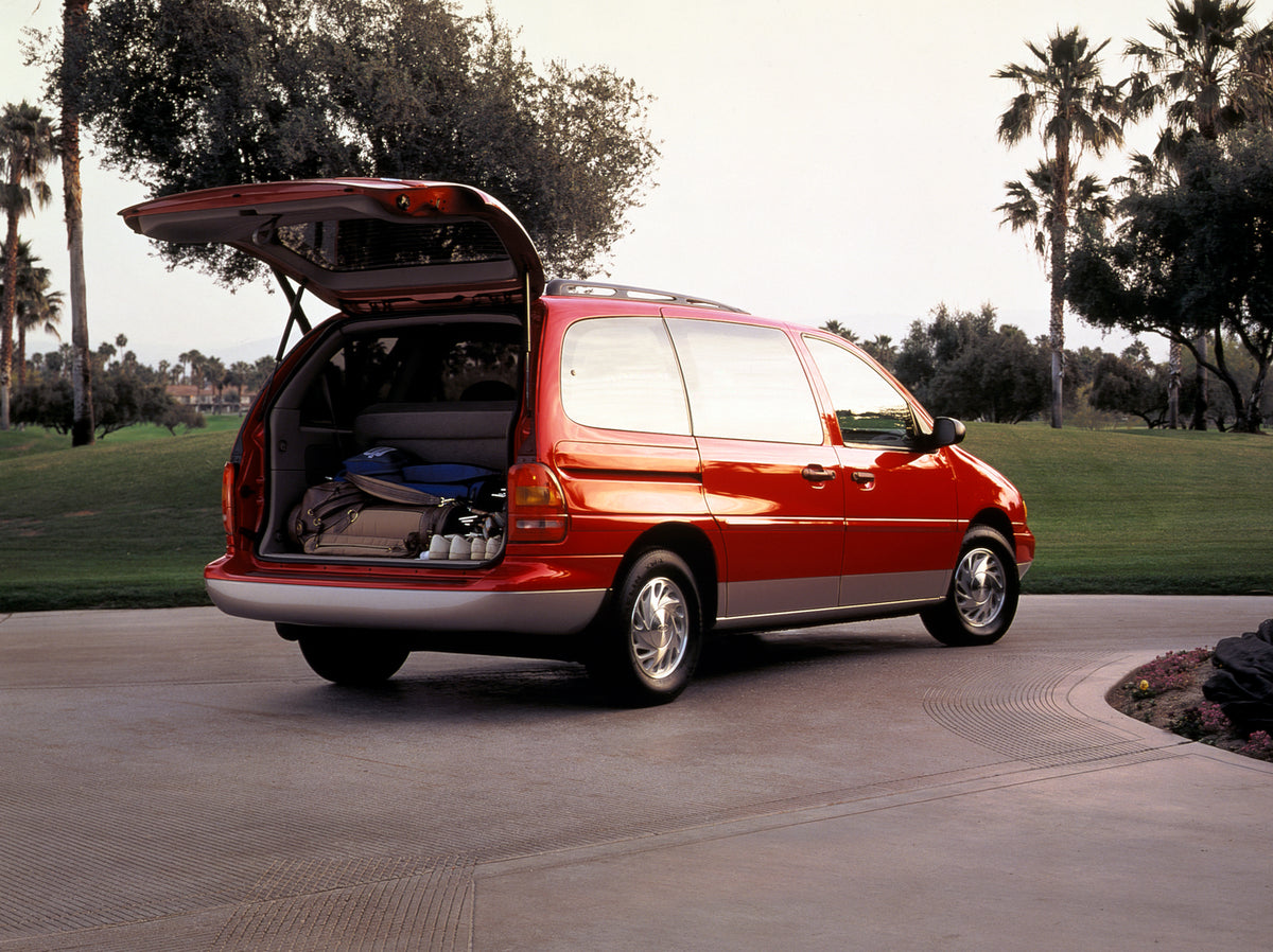 This archival image documents the 1996 Ford Aerostar LX and is preserved in the Ford Heritage Vault as part of Ford Motor Company's historic photographic archive. Free for personal, non-commercial use. Ford Heritage Vault reference AR-2008-8.1.2.6...