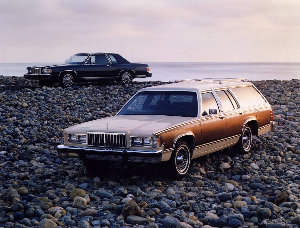 This archival image documents the 1986 Mercury Marquis LS Colony Park and is preserved in the Ford Heritage Vault as part of Ford Motor Company's historic photographic archive. Free for personal, non-commercial use. Ford Heritage Vault reference A...